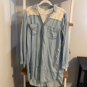 Anthropologie chambray dress